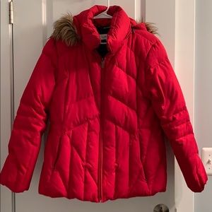 Calvin Klein puffer down jacket with hoodie XL